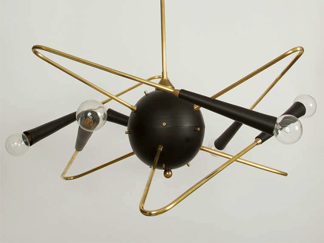 Orbital Chandelier-Sputnik * Stilnovo Lamp | Design Gallerist | Rare ...