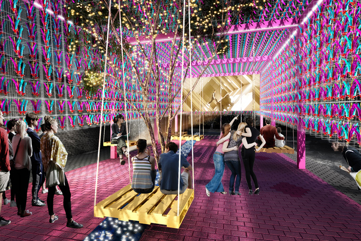 SPARK Architects Envisions Jianzi Pavilion Beijing Design Week 2015 03