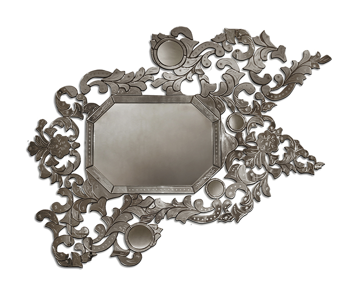 glass work art reflected in a mirror 11