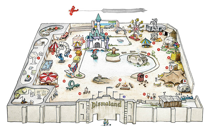 A Dark And Twisted Bemusement Park Dismaland by Banksy 03