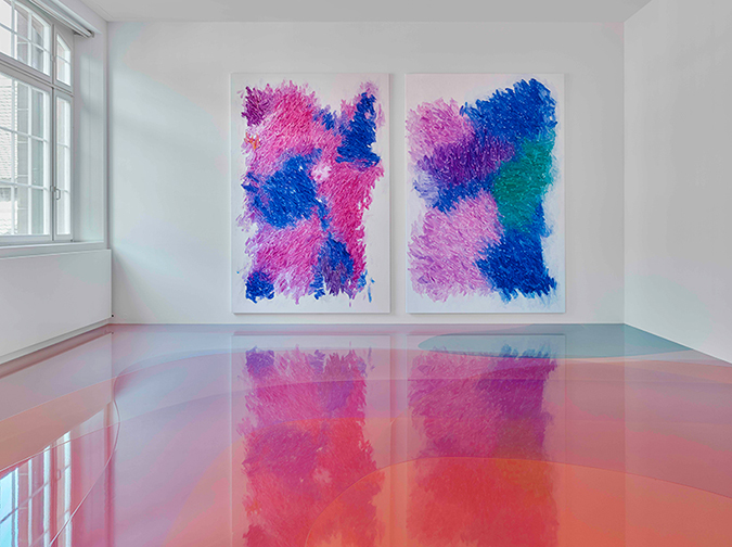 Candy-Colored Floor Resin Exhibition * Peter Zimmermann