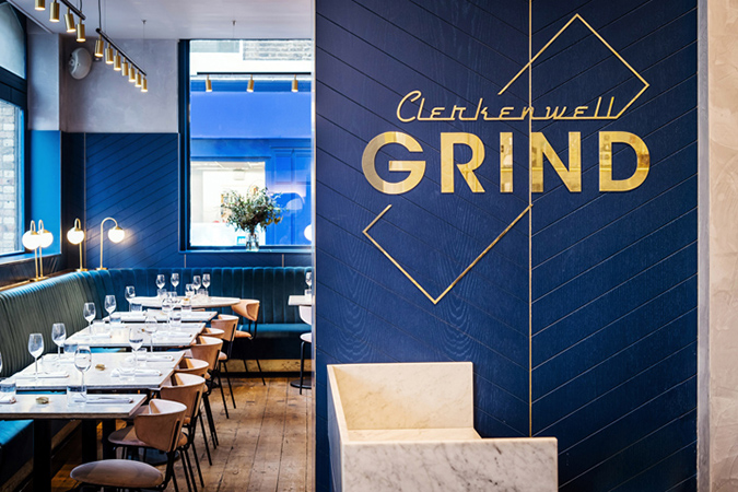 Mid Century Design Modern Clerkenwell Grind Restaurant in London